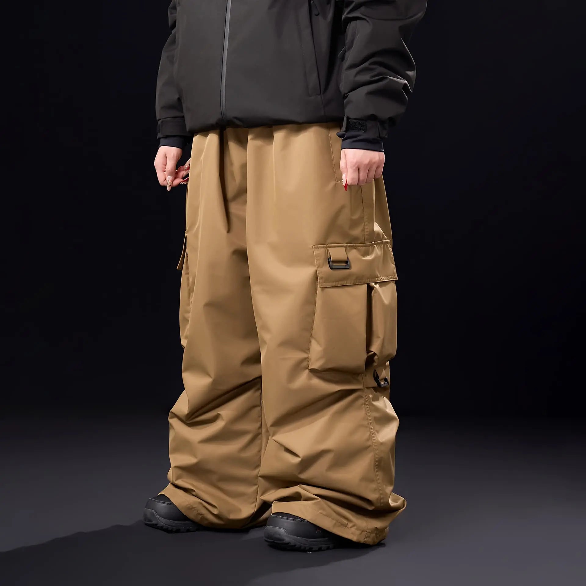 DOOREK 3L Tech Ski Pants – Triple-Proof, Baggy Cargo Fit, Unisex