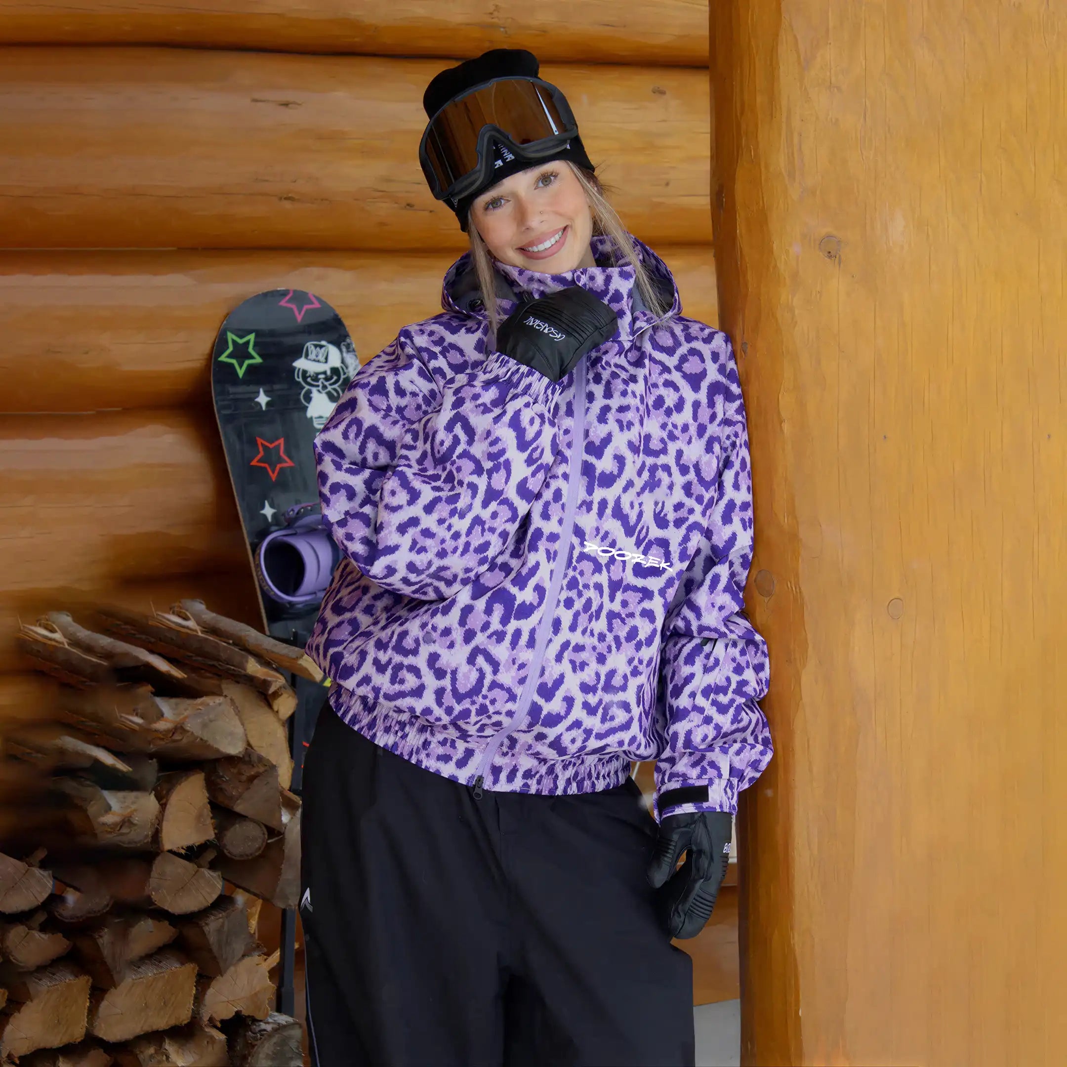 Doorek Vandal – Baggy Violet Snow Jacket for Men & Women | Ski & Street Outerwear