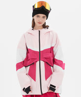 DOOREK 2025 Professional Ski Jacket - Loose Fit for Alpine & Nordic Skiing, Dopamine Color Palette Trendy Design