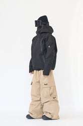 DOOREK 3L Tech Ski Pants Triple-Proof System Waterproof,Windproof,Breathable Unisex Freestyle