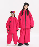 DOOREK Parent Child Family Ski Set 3L Ski Suit Single Board Ski Suit Outdoor Thickened and Waterproof