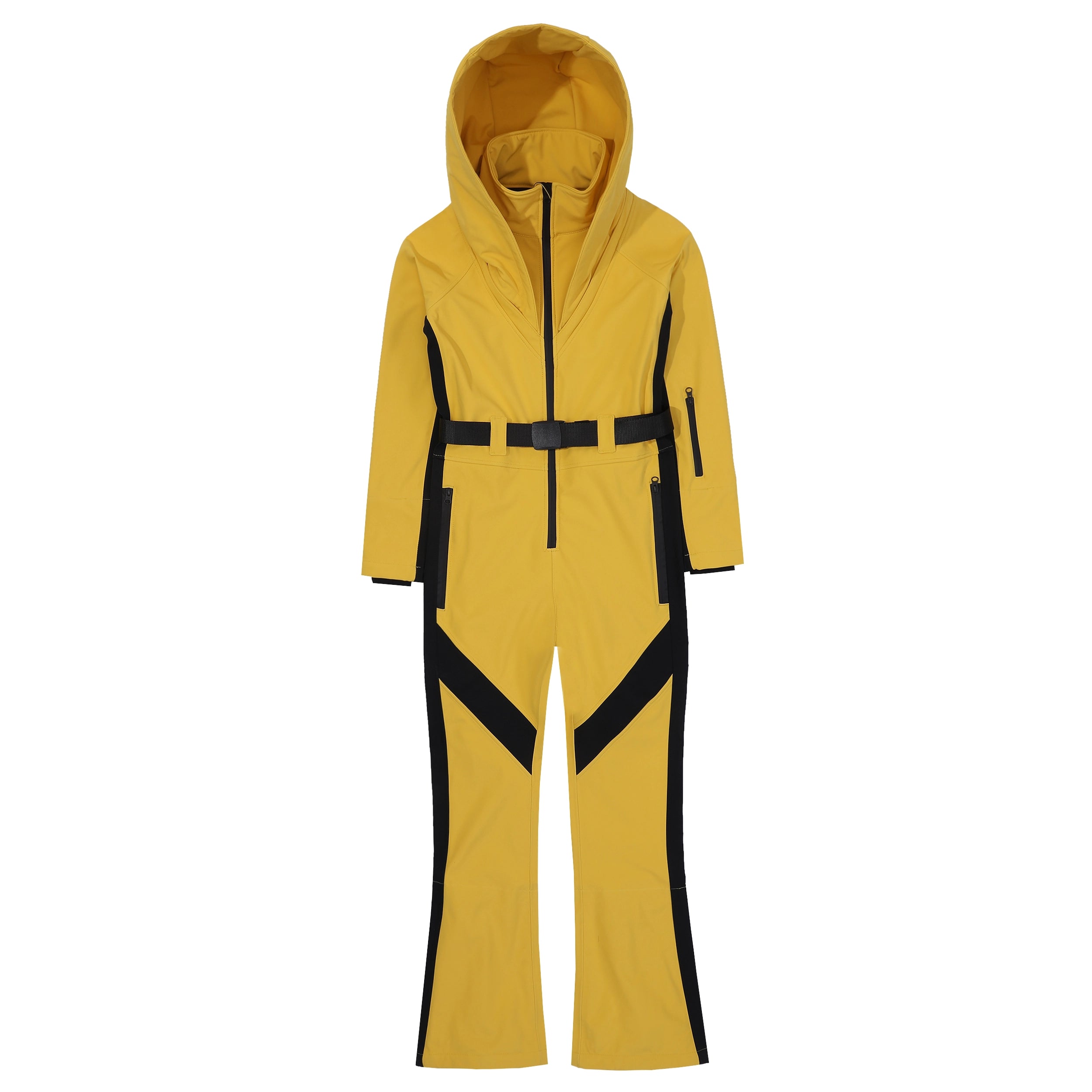 New DOOREK Jumpsuit for Women, Slim Fit and Slimming Effect, Single Board and Double Board Insulation, Waterproof Down Jacket with Belt as a Gift