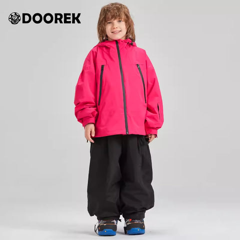 DOOREK Children's 3L Ski Suit Set, Winter Warmth, Waterproof and Windproof Outdoor Gear for Boys and Girls