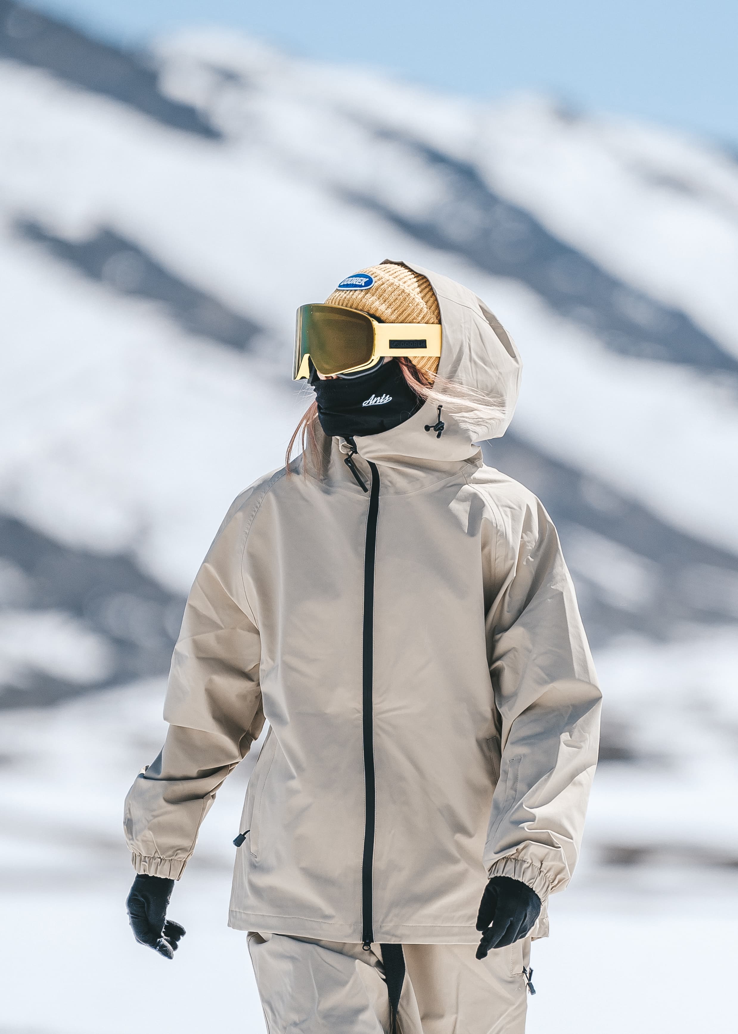 DOOREK New Single Board Double Board Ski Jacket for Men's and Women's Loose fit. Windproof. Waterproof. All-day comfort.