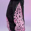 Doorek Black & Pink Leopard Print Ski Pants