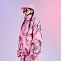 DOOREK Limited Edition 3L Pink Forest Camo Ski Jacket – Unisex
