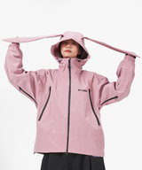 DOOREK Cute Rabbit Ski Top for Women with Cotton Rabbit Ears Skiing Professional Waterproof, Breathable and Warm