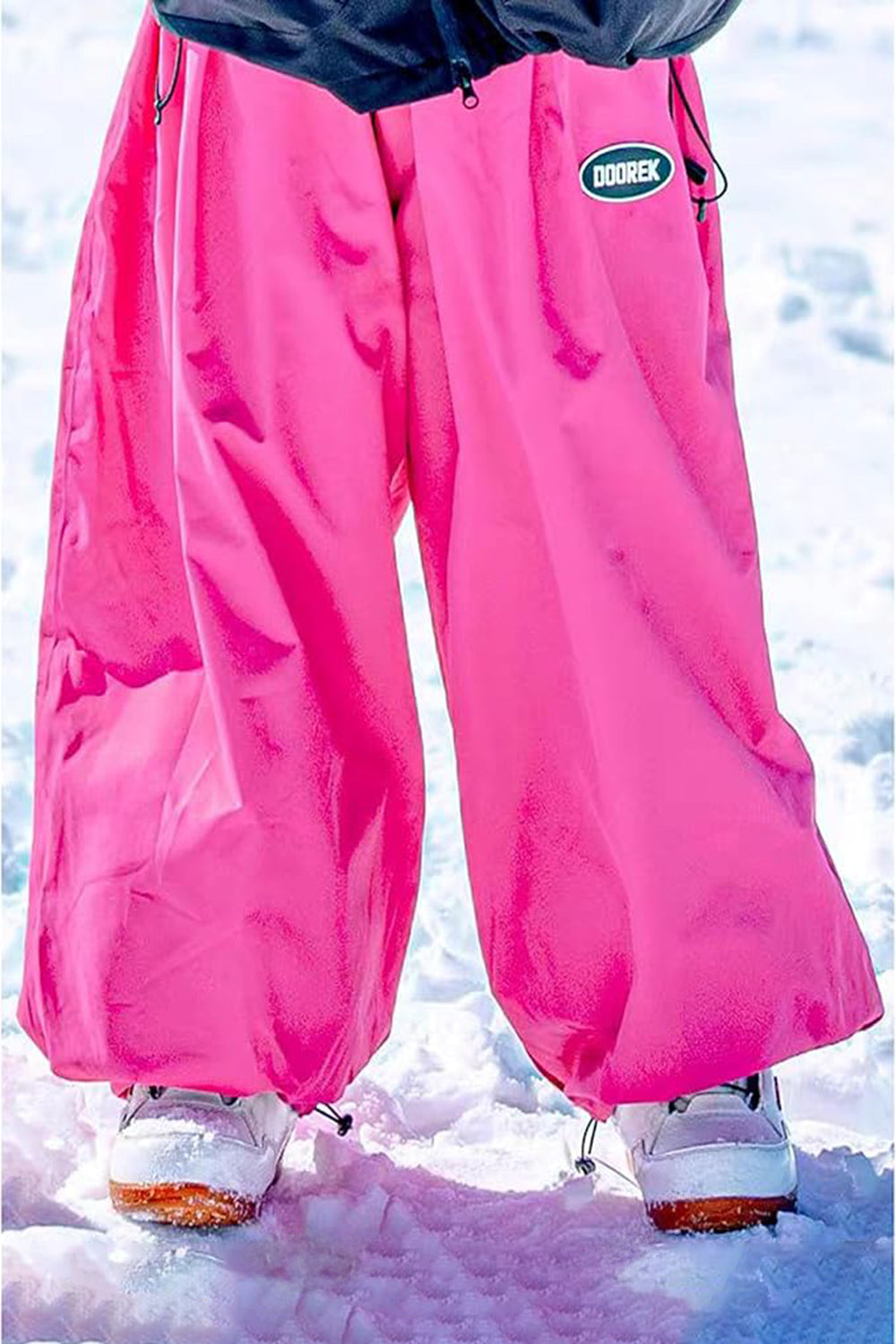 Mushroom Head DOOREK New Loose Fit Single Board American-style Ski Pants, Windproof, Waterproof, Insulated, Freestyle, and Wide Design for Double Boards