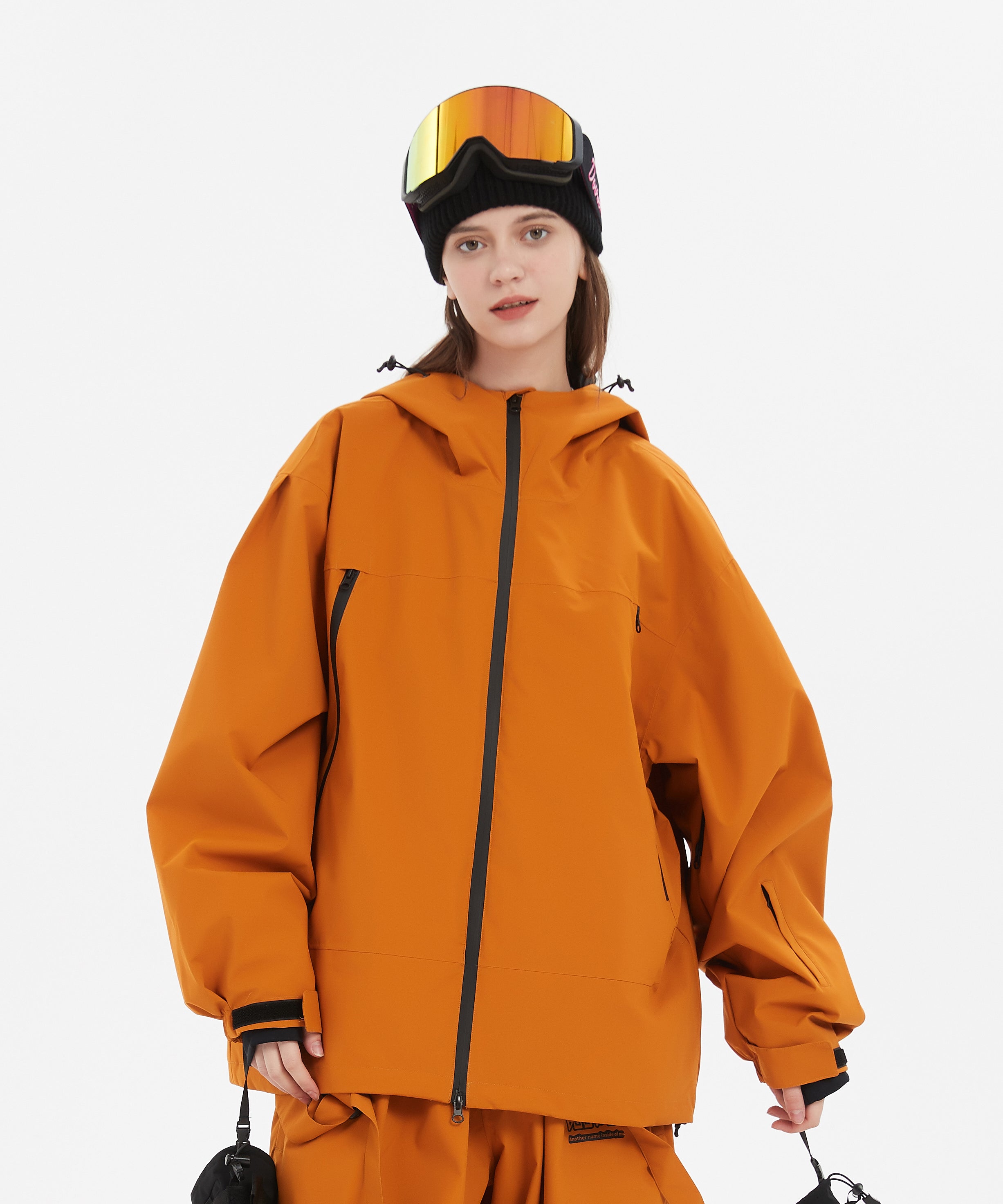 DOOREK Cute Rabbit Ski Top for Women with Cotton Rabbit Ears Skiing Professional Waterproof, Breathable and Warm