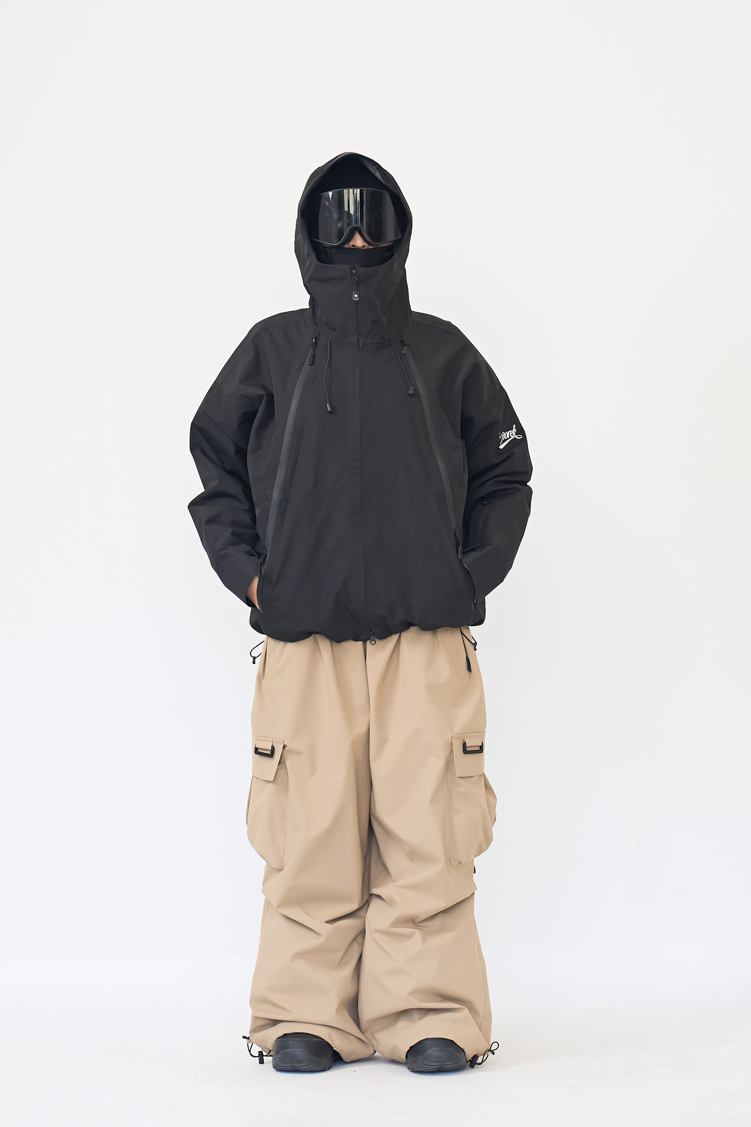 DOOREK 3L Tech Ski Pants Triple-Proof System  Waterproof,Windproof,Breathable  Unisex Freestyle