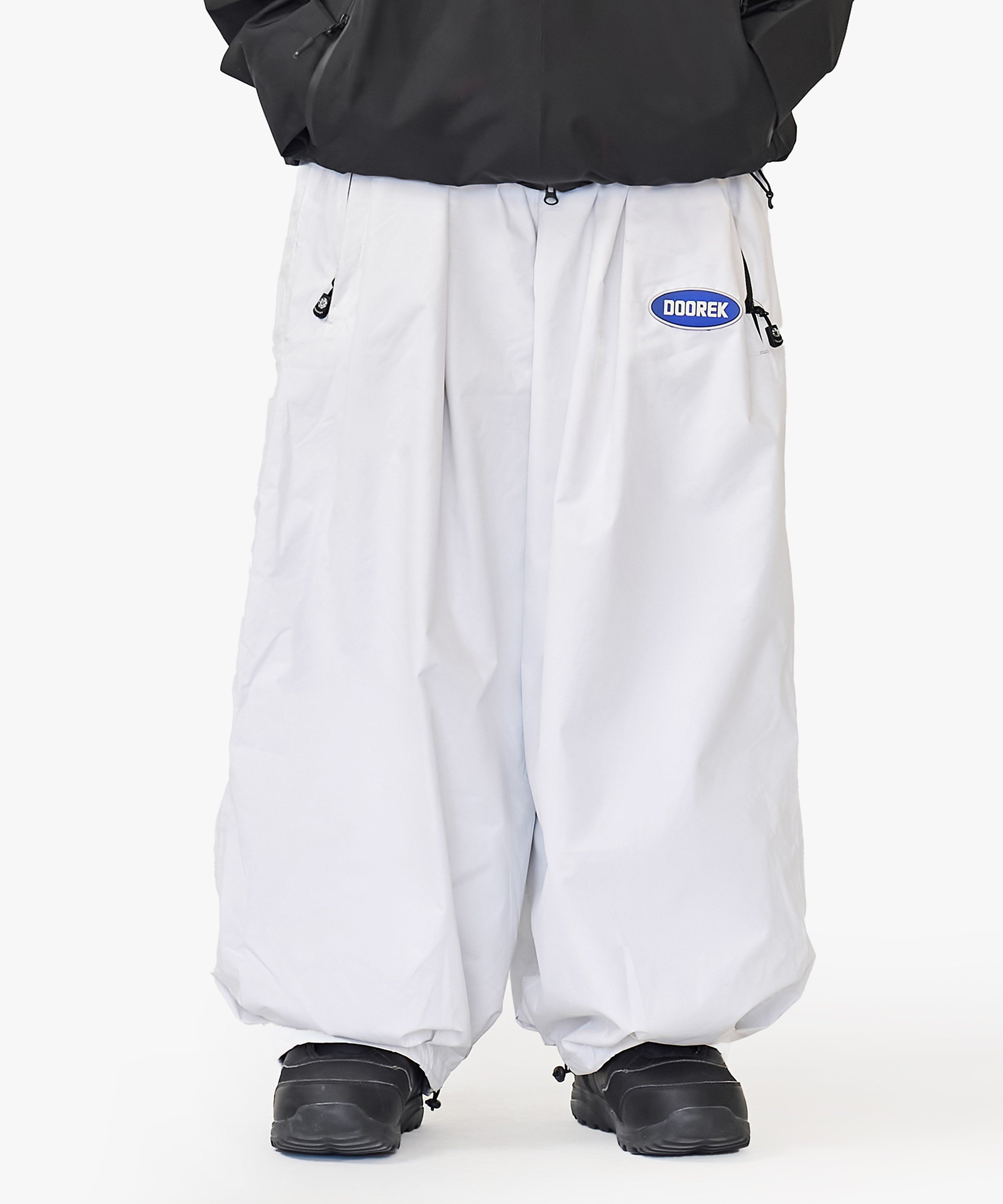Mushroom Head DOOREK New Loose Fit Single Board American-style Ski Pants, Windproof, Waterproof, Insulated, Freestyle, and Wide Design for Double Boards