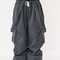Doorek Snowboard Bib Pants - Loose-Fit Tech Denim for Park Lovers, 360° Mobility & Cold-Proof Construction