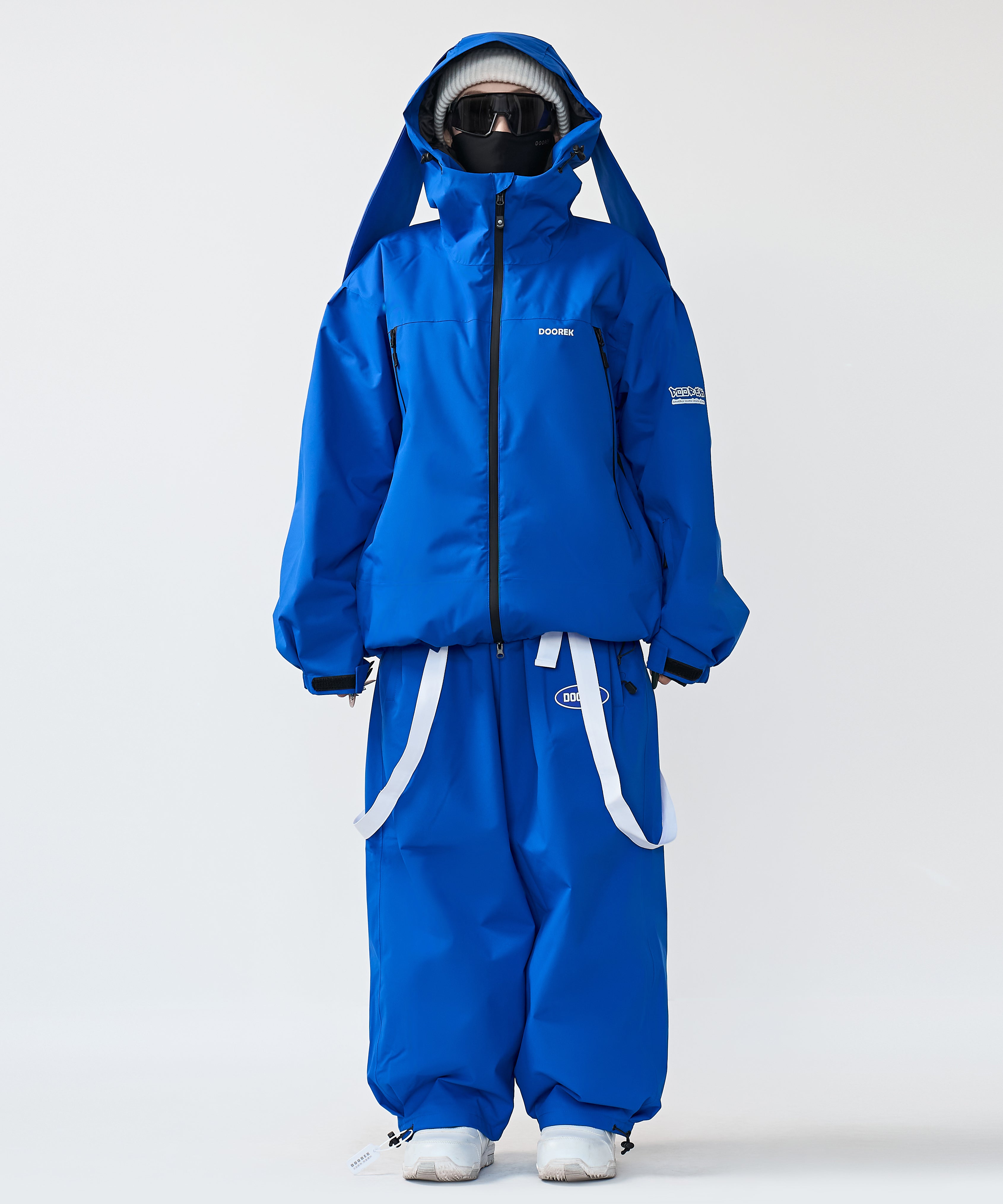 DOOREK Cute Rabbit Ski Top for Women with Cotton Rabbit Ears Skiing Professional Waterproof, Breathable and Warm