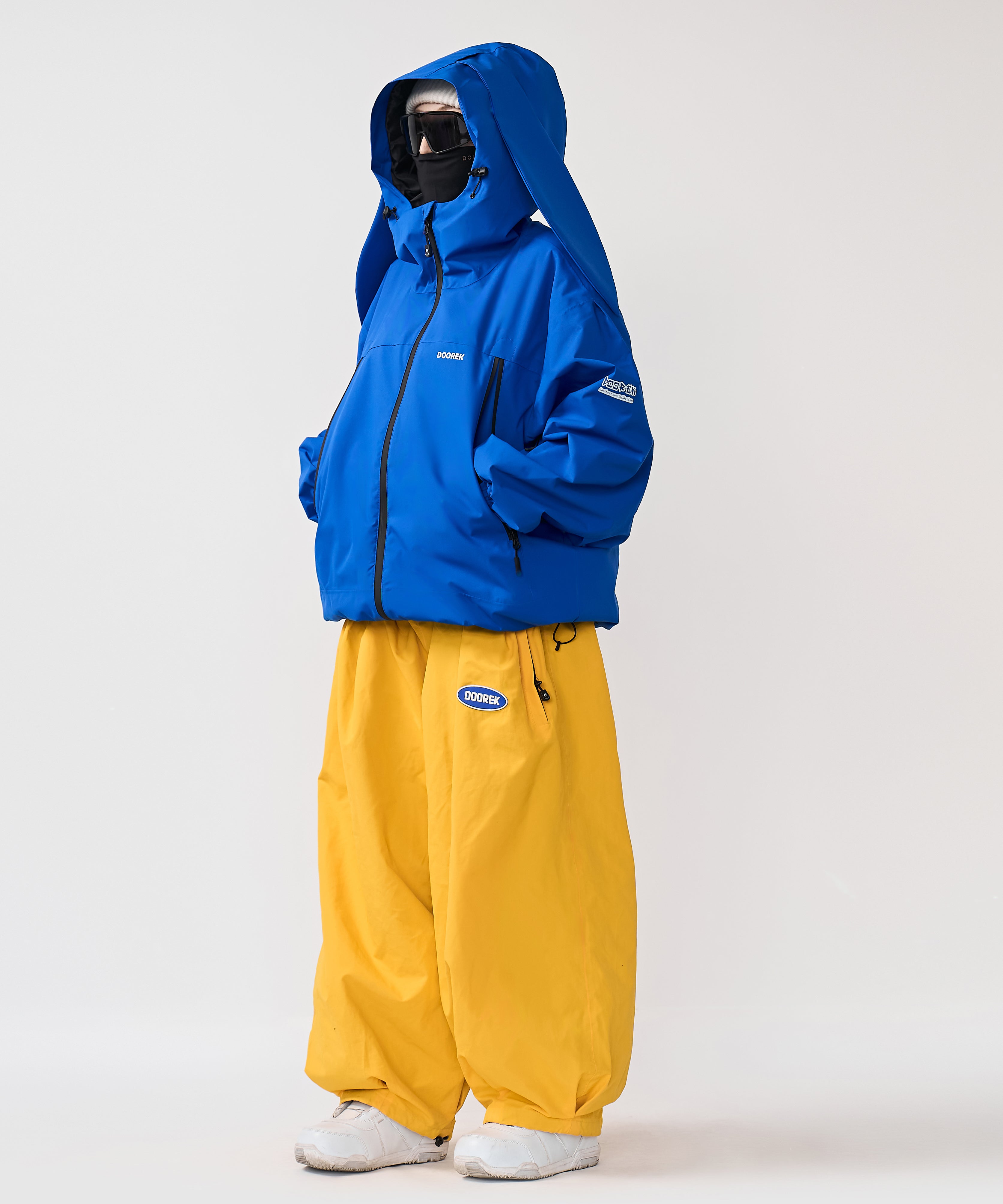 DOOREK Cute Rabbit Ski Top for Women with Cotton Rabbit Ears Skiing Professional Waterproof, Breathable and Warm