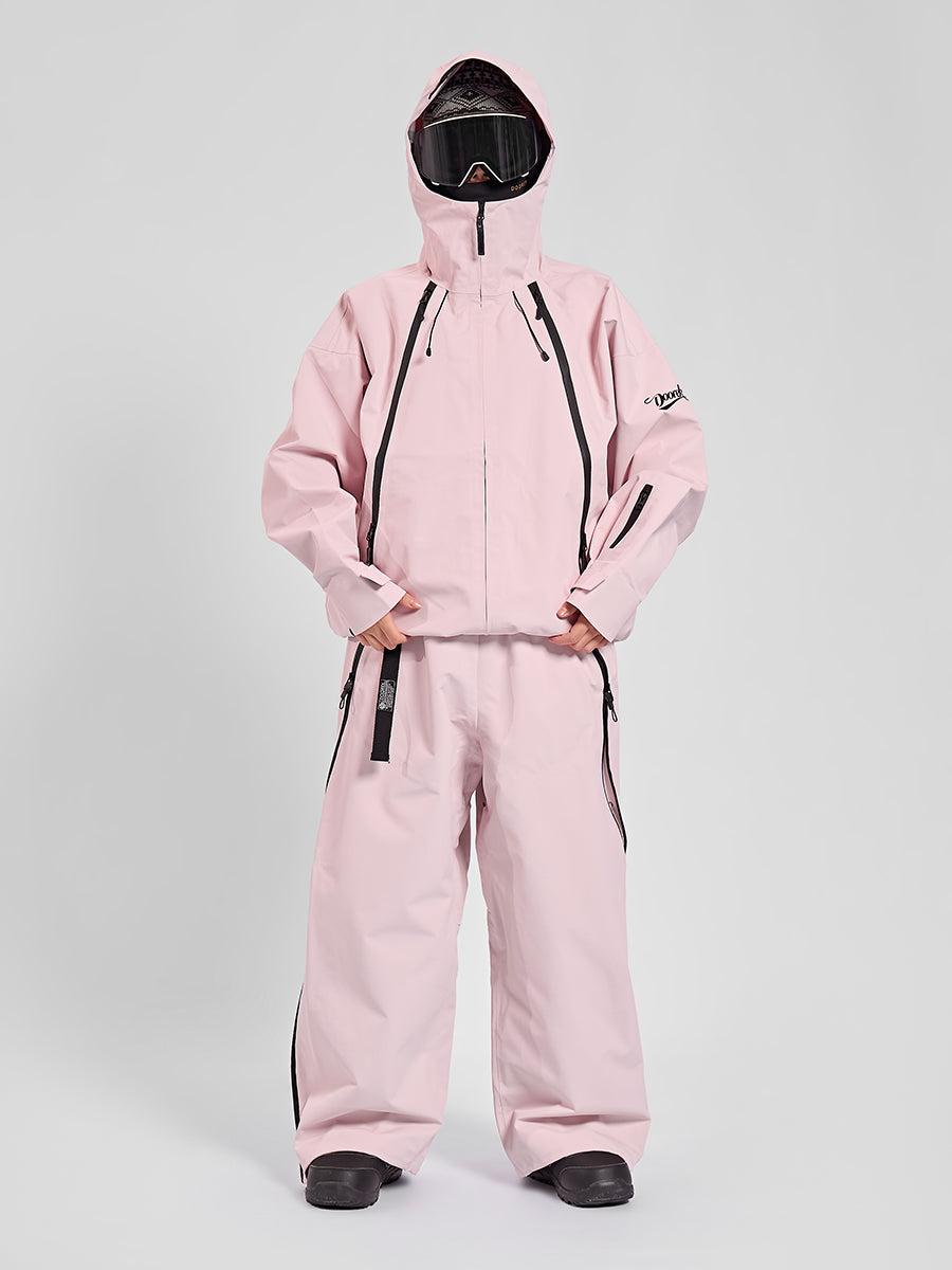 【DOOREK】Unisex 3L Fabric Hardshell Ski Suit - Waterproof & Breathable, Thermal & Durable, Professional Protection for Ultimate Snow Sports Experience.