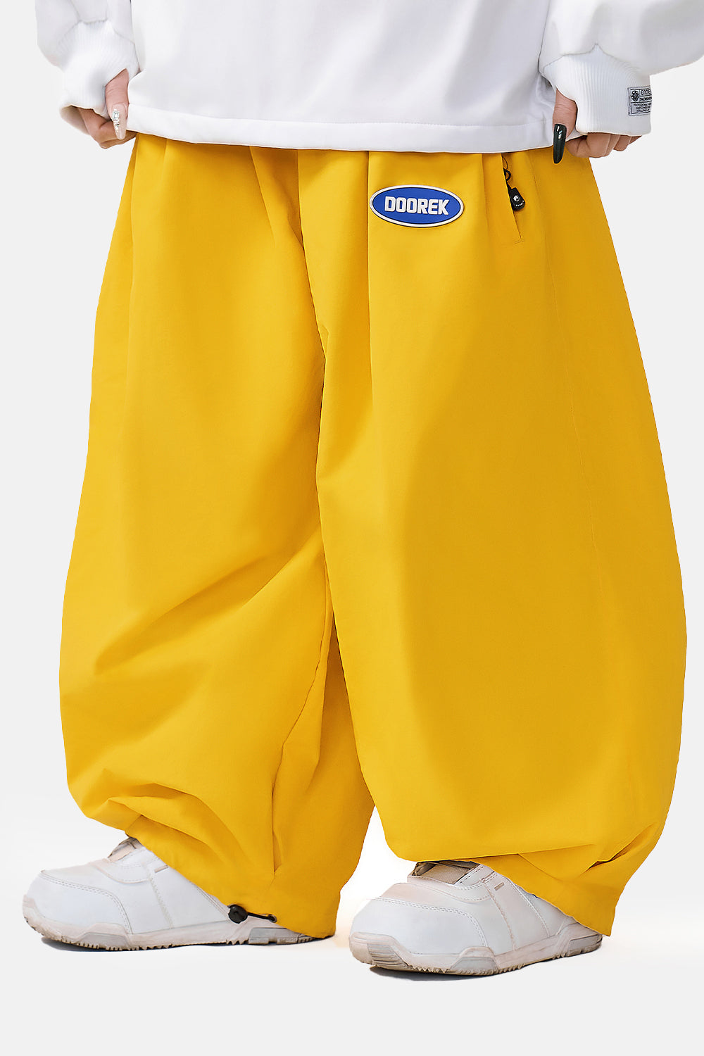 Mushroom Head DOOREK New Loose Fit Single Board American-style Ski Pants, Windproof, Waterproof, Insulated, Freestyle, and Wide Design for Double Boards