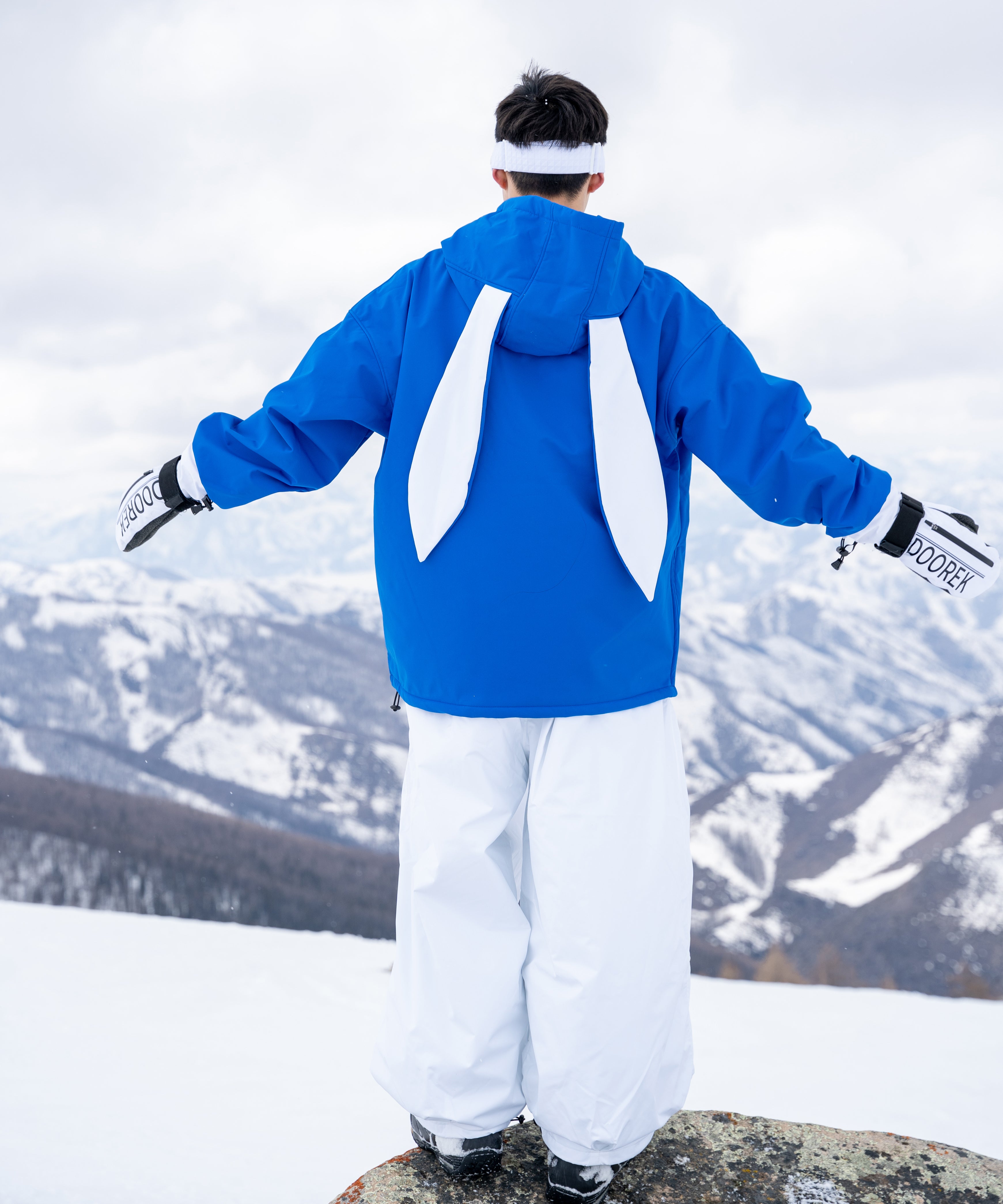 Mushroom Head DOOREK New Loose Fit Single Board American-style Ski Pants, Windproof, Waterproof, Insulated, Freestyle, and Wide Design for Double Boards