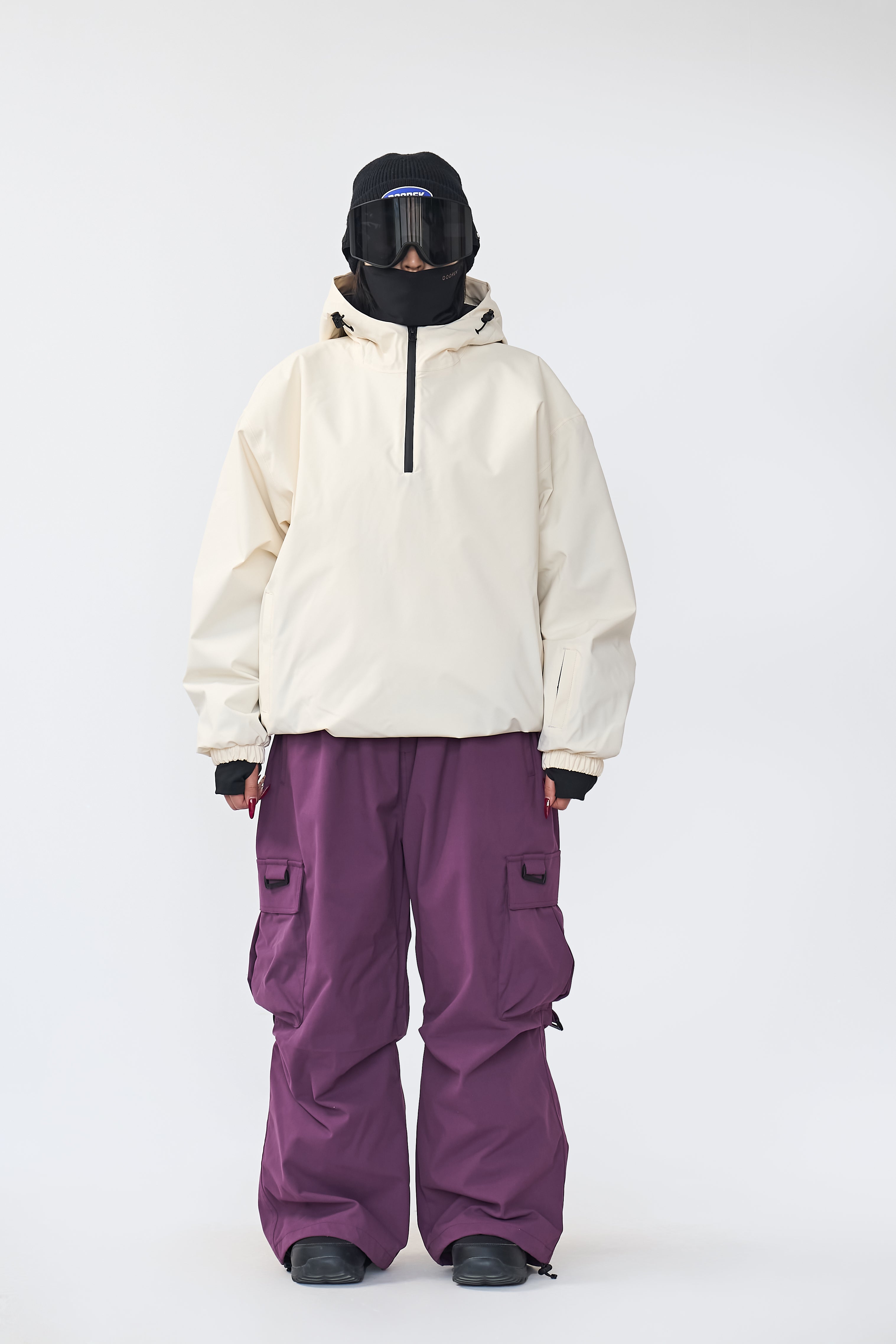 DOOREK 3L Tech Ski Pants Triple-Proof System  Waterproof,Windproof,Breathable  Unisex Freestyle
