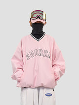 Doorek Unisex V-Neck Fleece Jacket | Warm & Breathable Ski Pullover