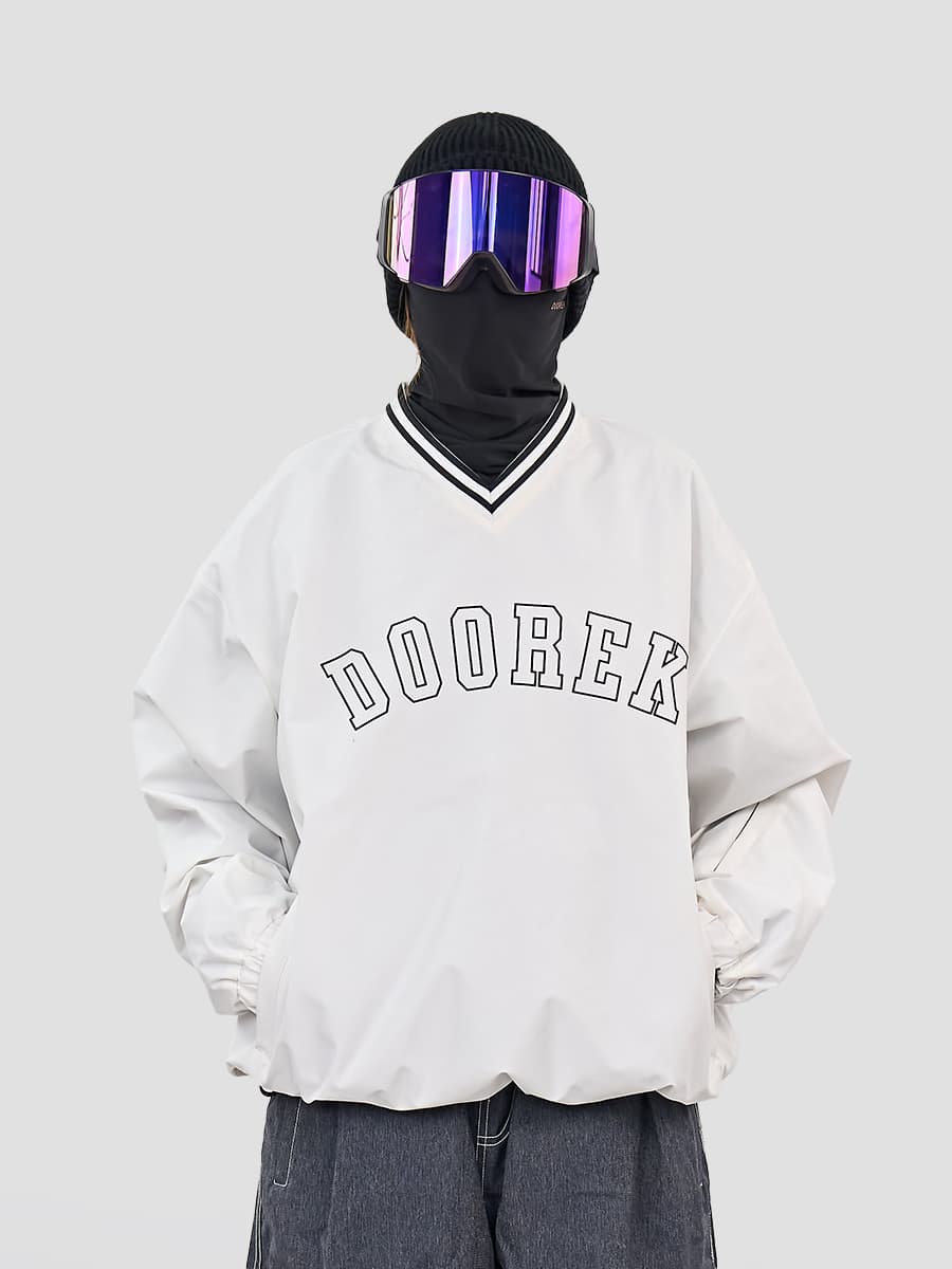 Doorek Unisex V-Neck Fleece Jacket | Warm & Breathable Ski Pullover