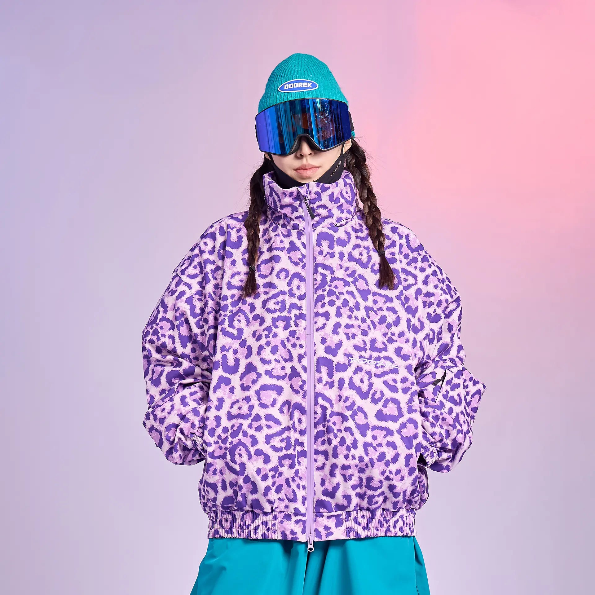 Doorek Vandal – Baggy Violet Snow Jacket for Men & Women | Ski & Street Outerwear