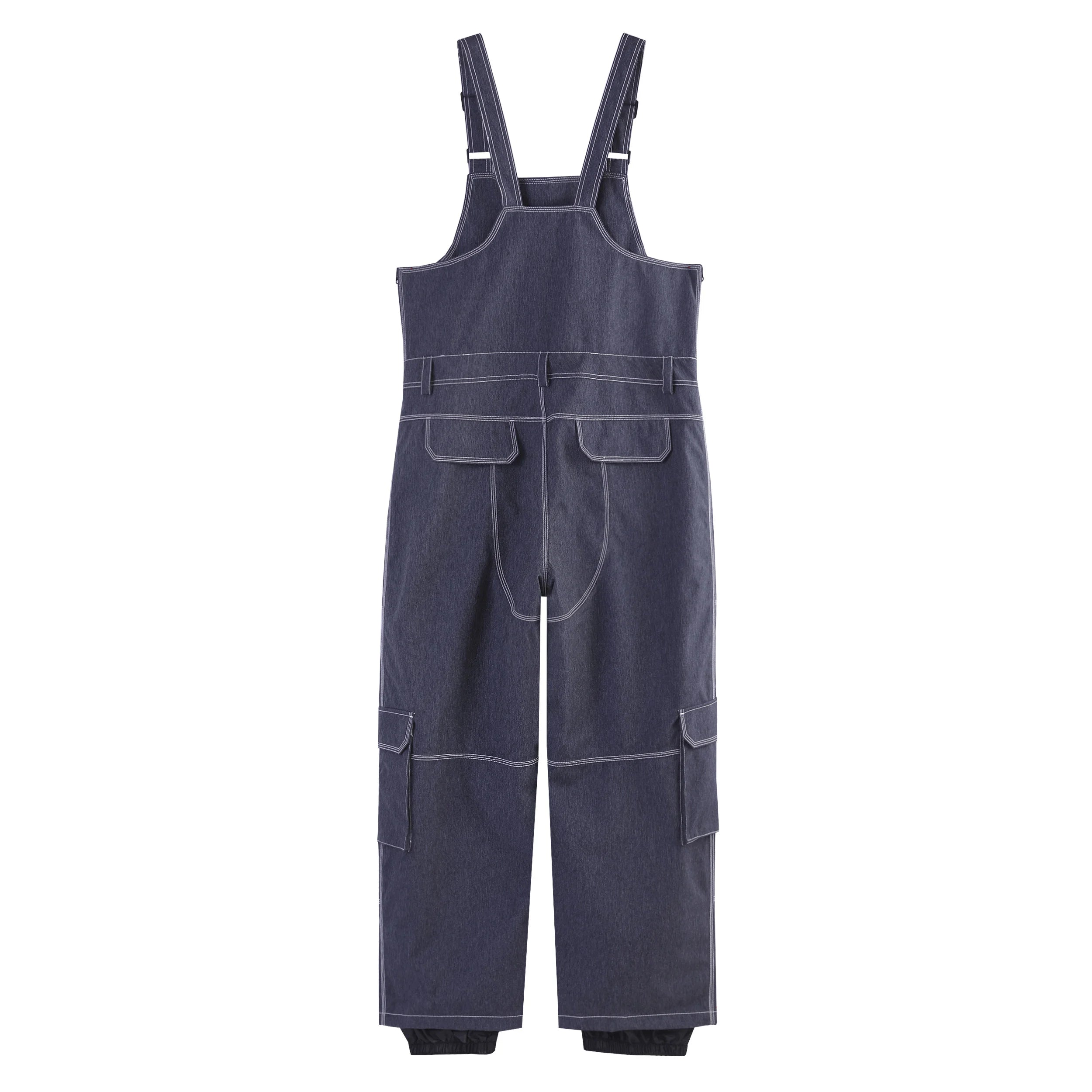 DOOREK Tuta da sci americana con pannello singolo e doppio, pantaloni con cinturino, attrezzatura da sci per uomo e donna, impermeabile e resistente, pantaloni da neve piccoli e popolari in un unico pezzo 