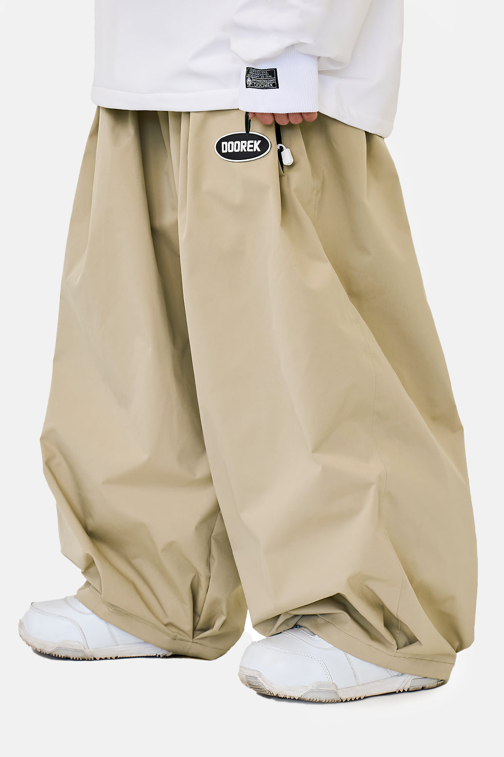 Mushroom Head DOOREK New Loose Fit Single Board American-style Ski Pants, Windproof, Waterproof, Insulated, Freestyle, and Wide Design for Double Boards