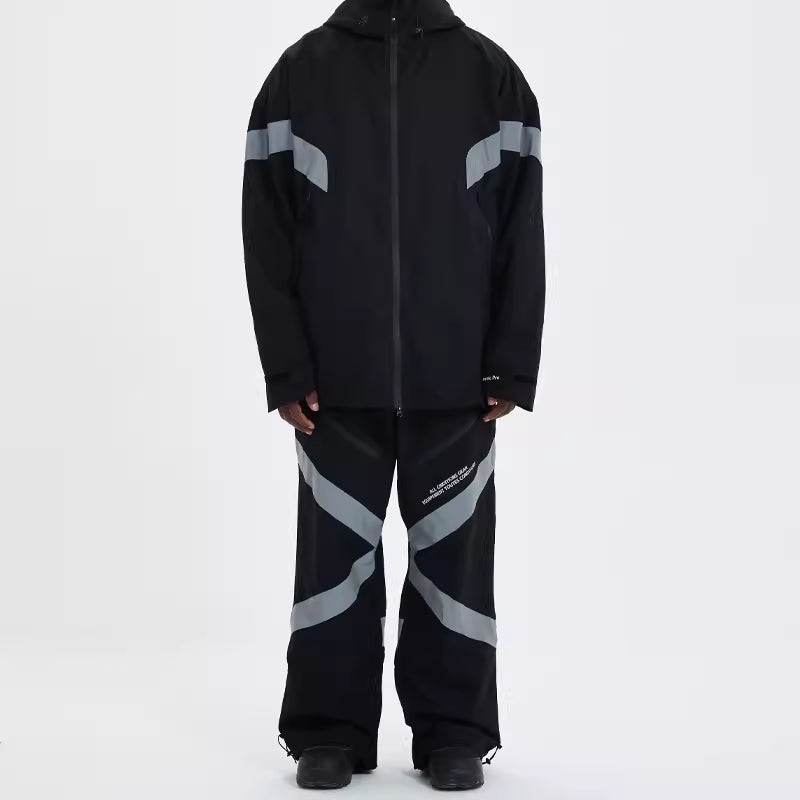 Completo da sci DOOREK Mushroom Head New Single Board per uomo e donna, motivo floreale, impermeabile 20K, pantaloni alla moda, vestibilità ampia e calore 