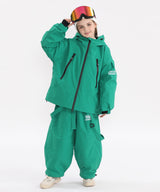 DOOREK Children's 3L Ski Suit for Boys and Girls, Single Board Ski Jacket, Outdoor Thickened, Insulated, Waterproof Snow Suit