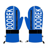 DOOREK Ski Gloves with Built-in Wrist Guard, Single Board Waterproof Men's Carving Kevlar Double Board Women's Ski Gloves