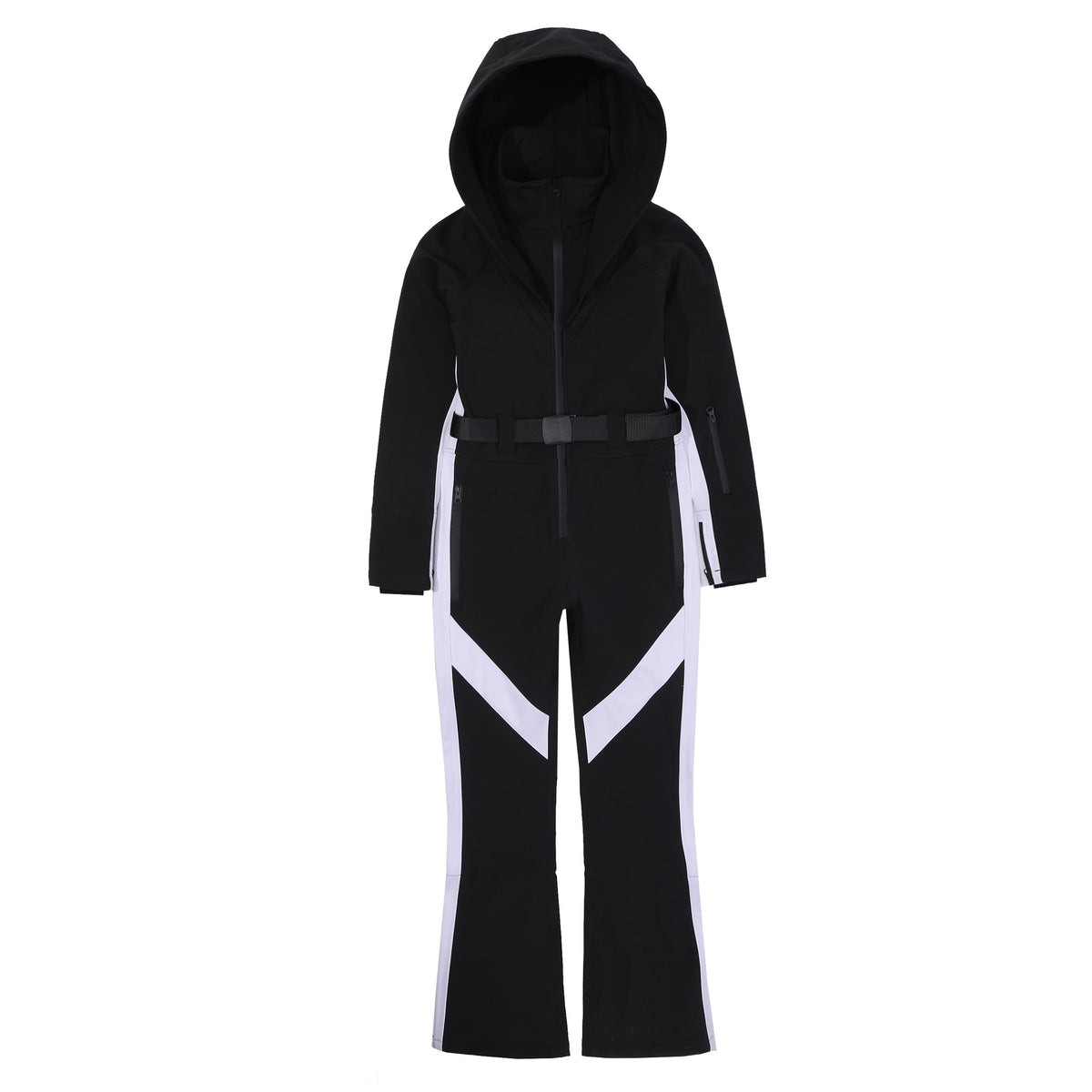 New DOOREK Jumpsuit for Women, Slim Fit and Slimming Effect, Single Board and Double Board Insulation, Waterproof Down Jacket with Belt as a Gift