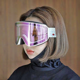 Mushroom head DOOREK double-layer anti fog cylindrical ski goggles magnetic suction detachable anti fog lenses ski goggles